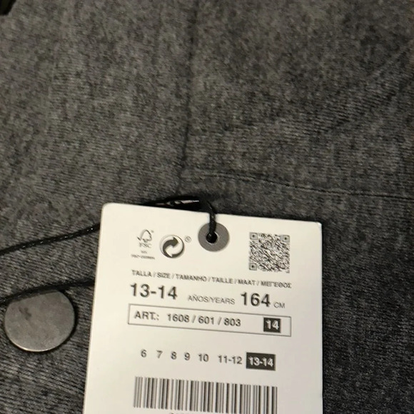 ZARA Kids | Gray | MARL LEGGINGS WITH SEAM DETAIL - Picture 4 of 4